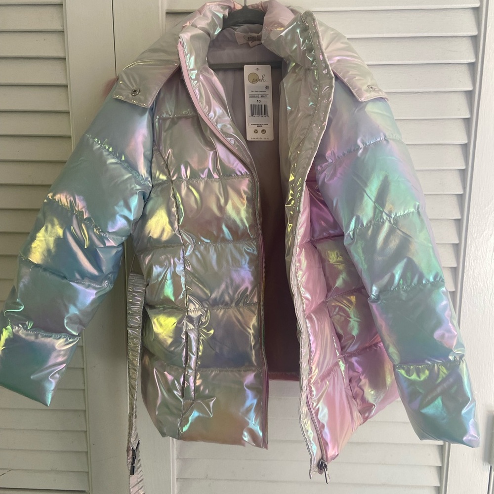 Peek Iridescent Puffer Jacket for Kids